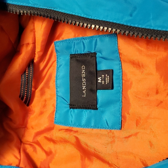 Lands’ End boys waterproof insulted parka Size 10-12 - Picture 2 of 11
